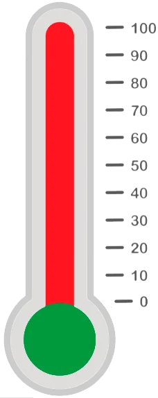 Red Thermometer Temperature Icon